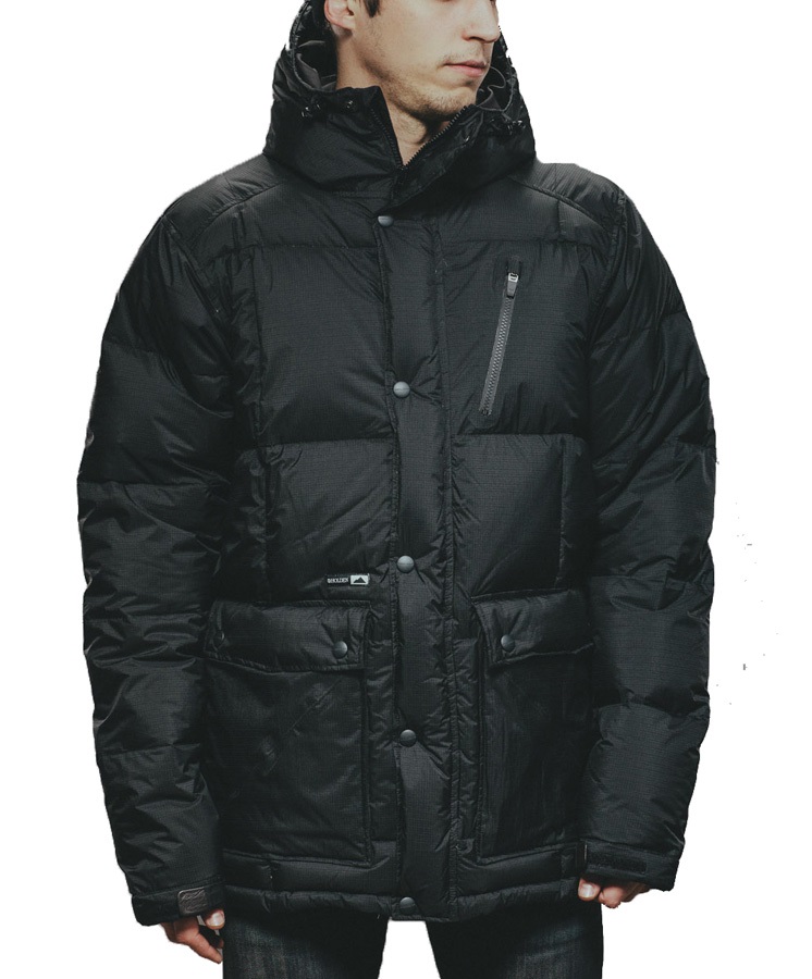 Holden Puffy Down Men's Ski & Snowboard Jacket, L, Black